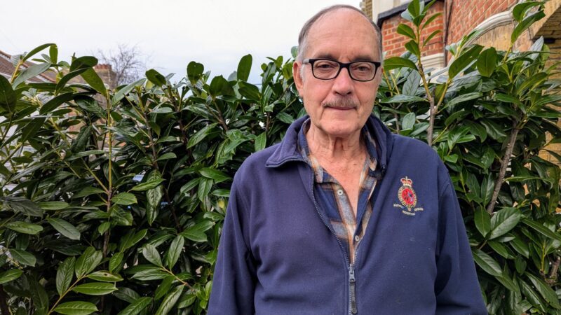 Allan after his life-saving pharmacy blood pressure check in Southend-on-Sea
